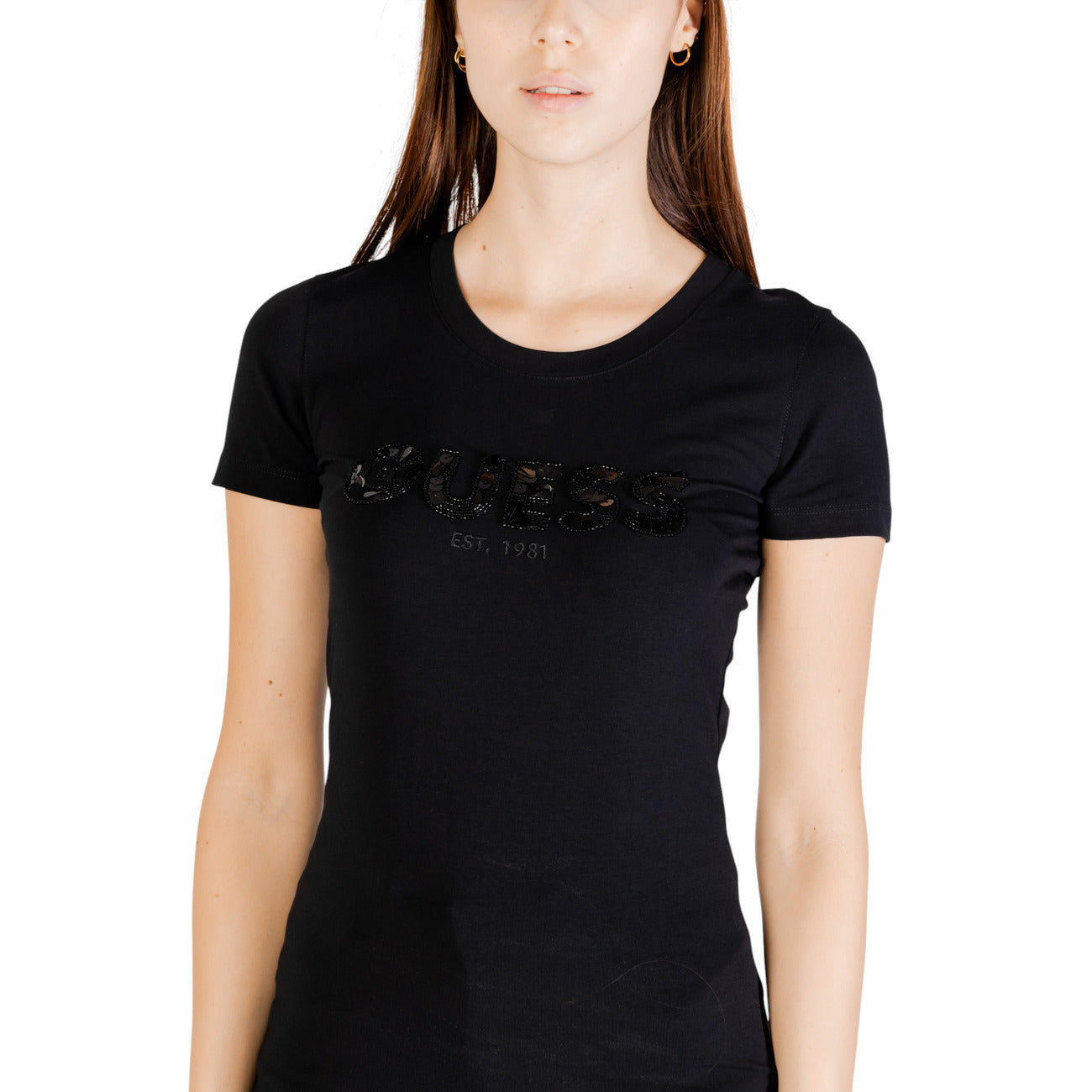 Guess T-shirt Dames Zwart