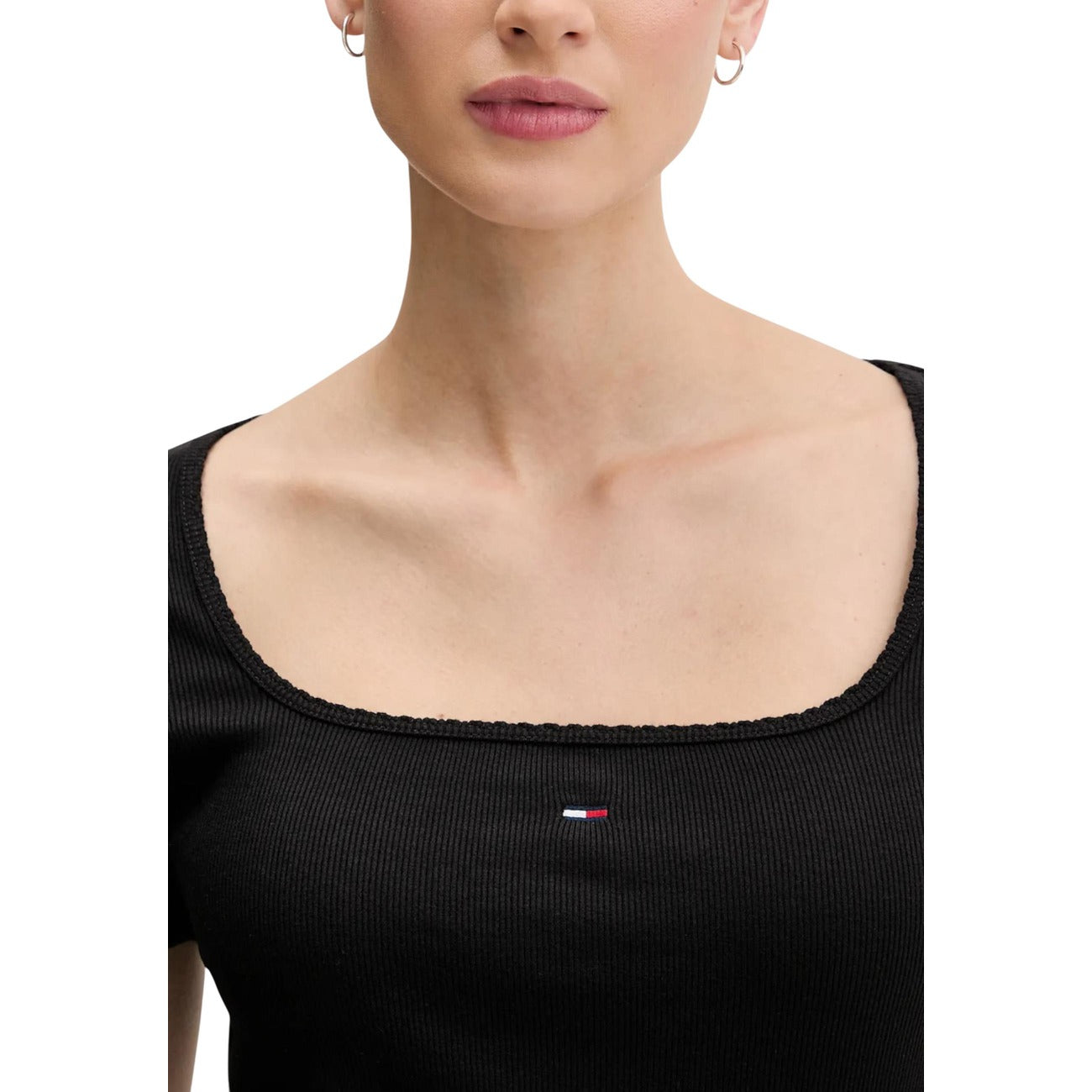 Tommy Hilfiger Jeans T-shirt Dames Zwart