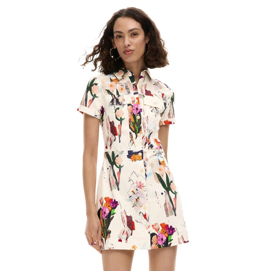Desigual Bloemenjurk Dames Beige