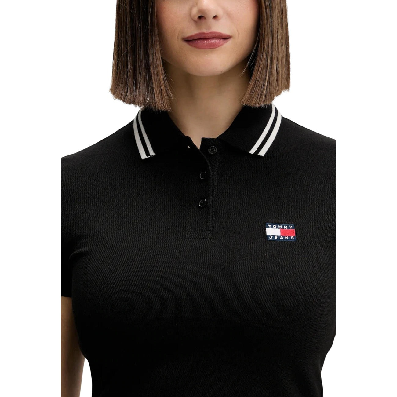 Tommy Hilfiger Jeans Polo Dames Zwart