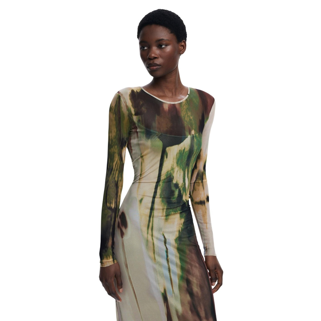 Desigual Maxi Jurk Dames Groen
