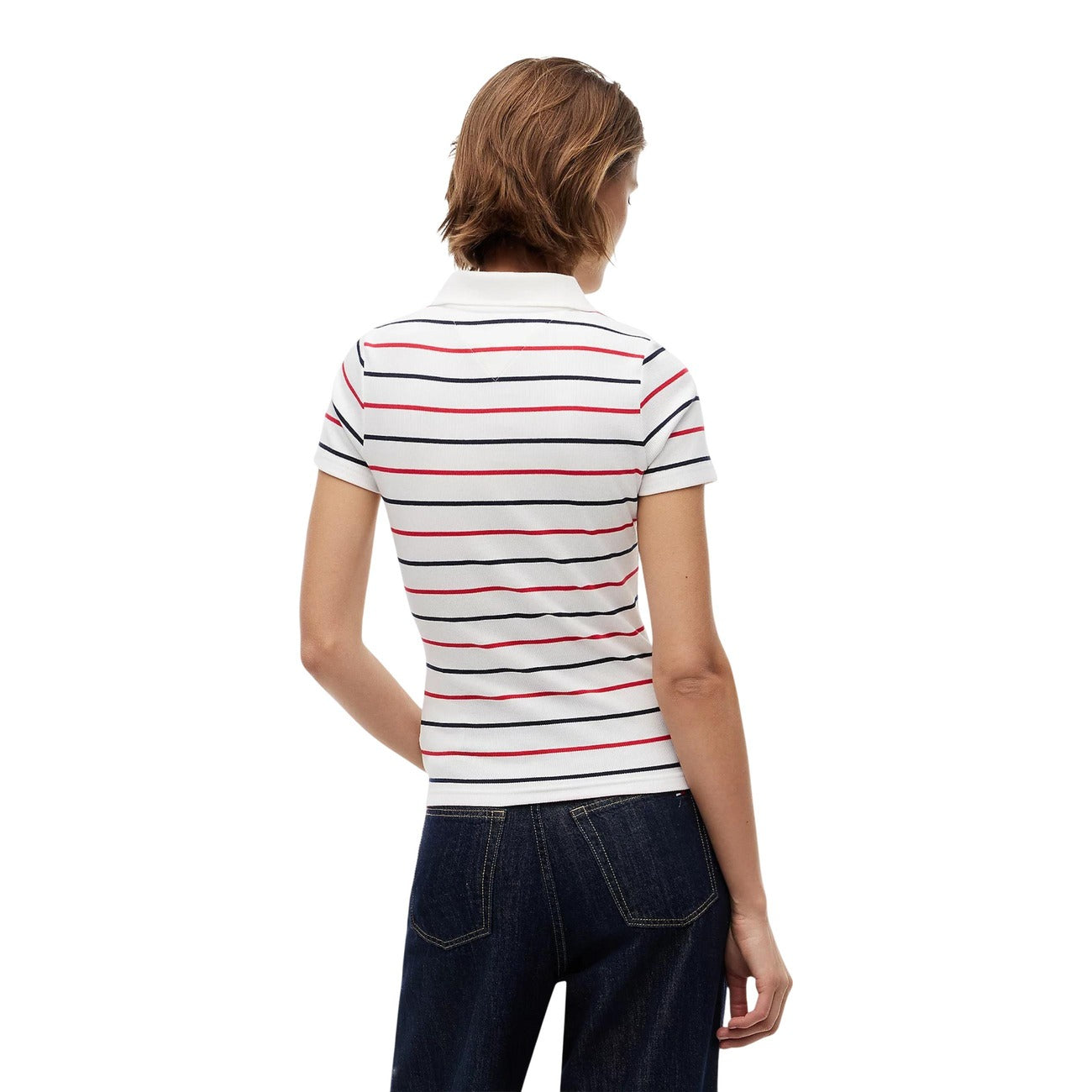 Tommy Hilfiger Jeans Polo Top Dames Wit