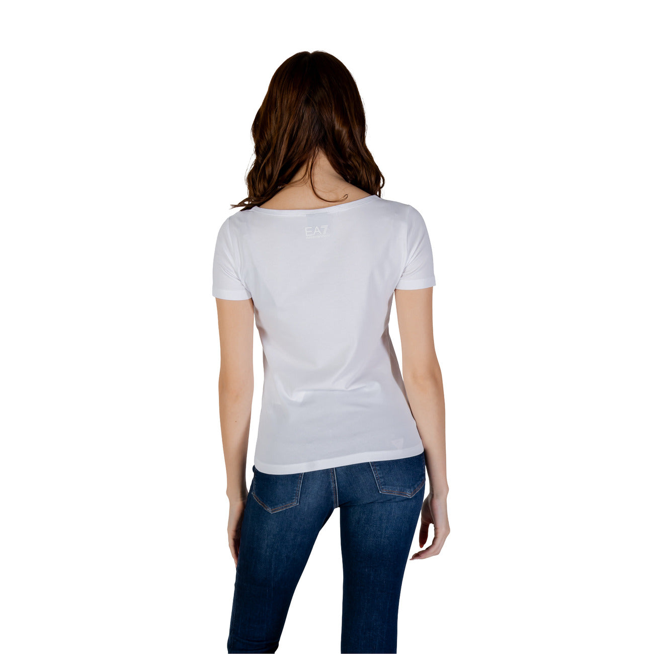 Ea7 T-shirt Dames Wit
