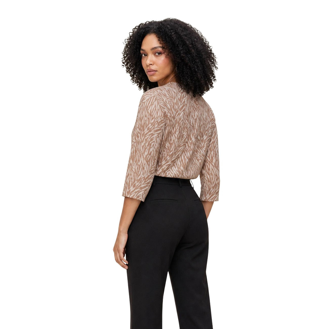 Ayfee Top Dames Beige
