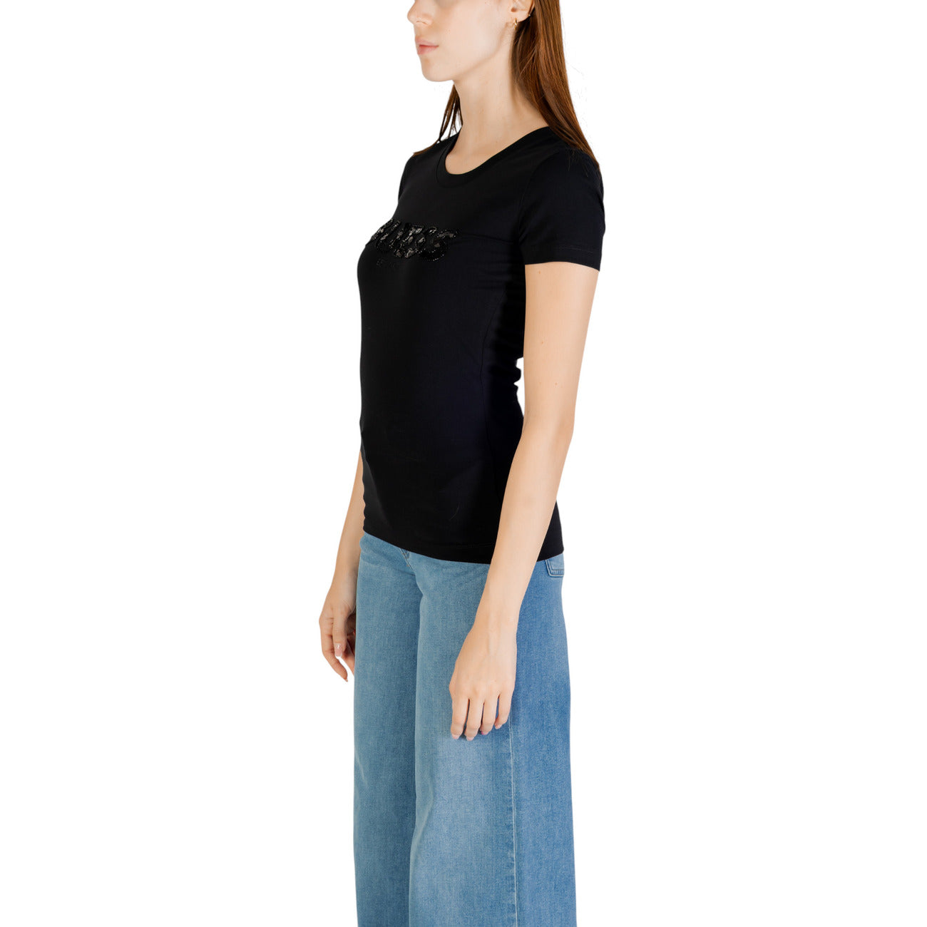Guess T-shirt Dames Zwart