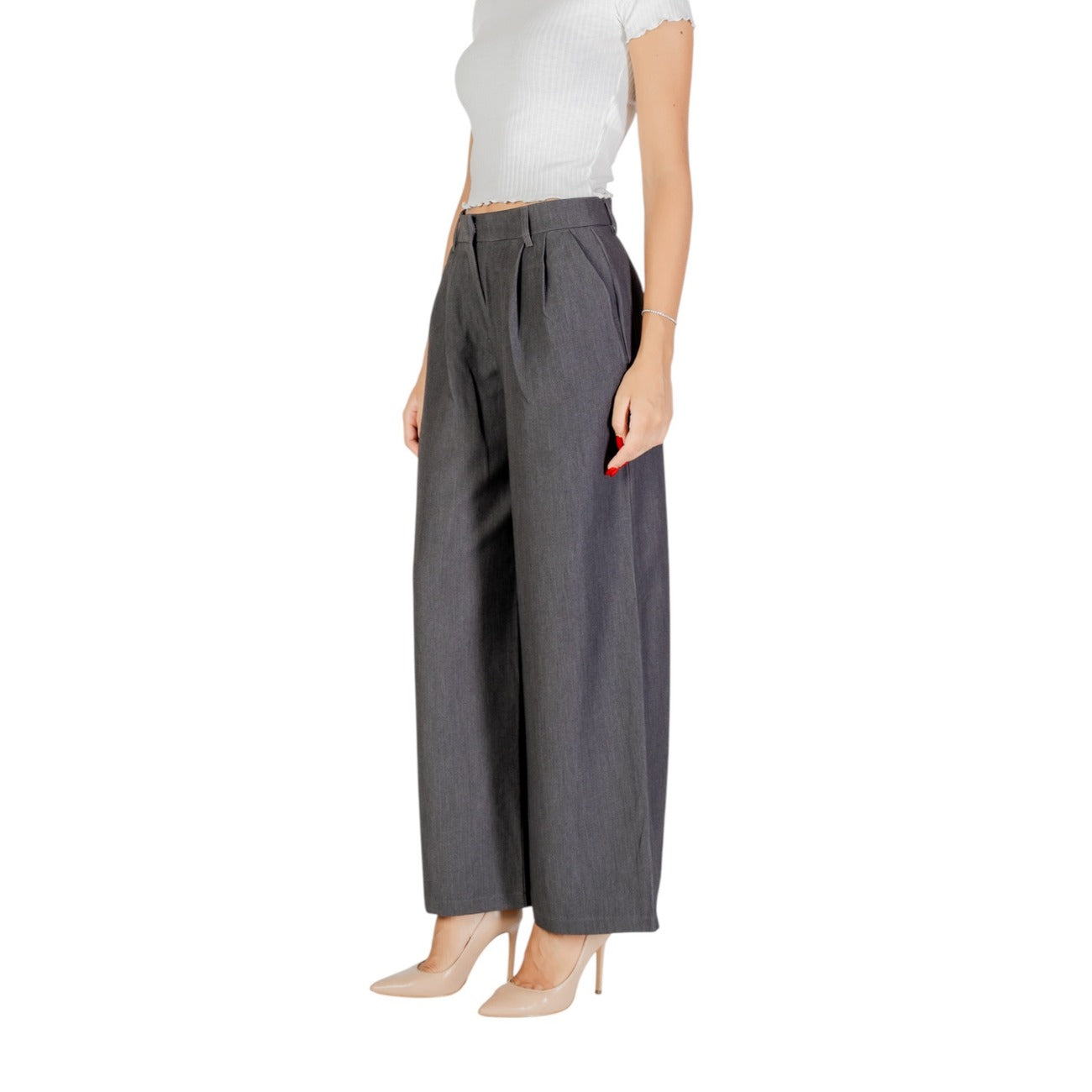 Only Broek Dames Grijs