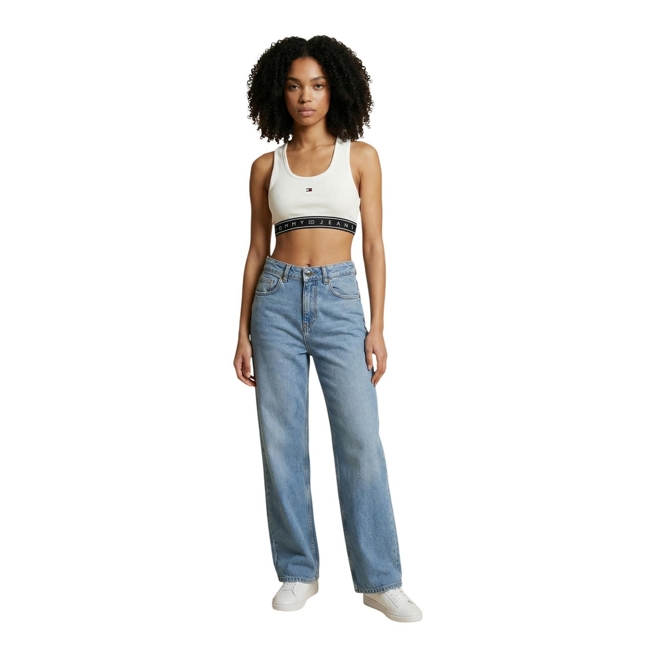 Tommy Hilfiger Jeans Mouwloze Top Dames Wit