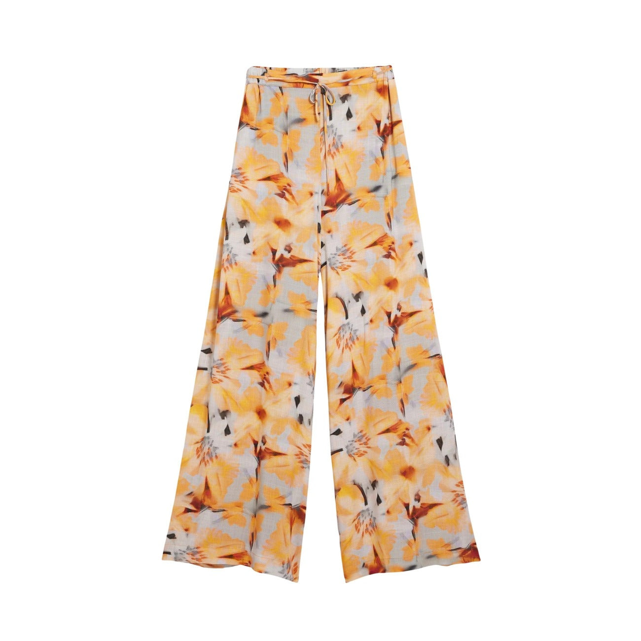 Desigual Bloemen Broek Dames Oranje