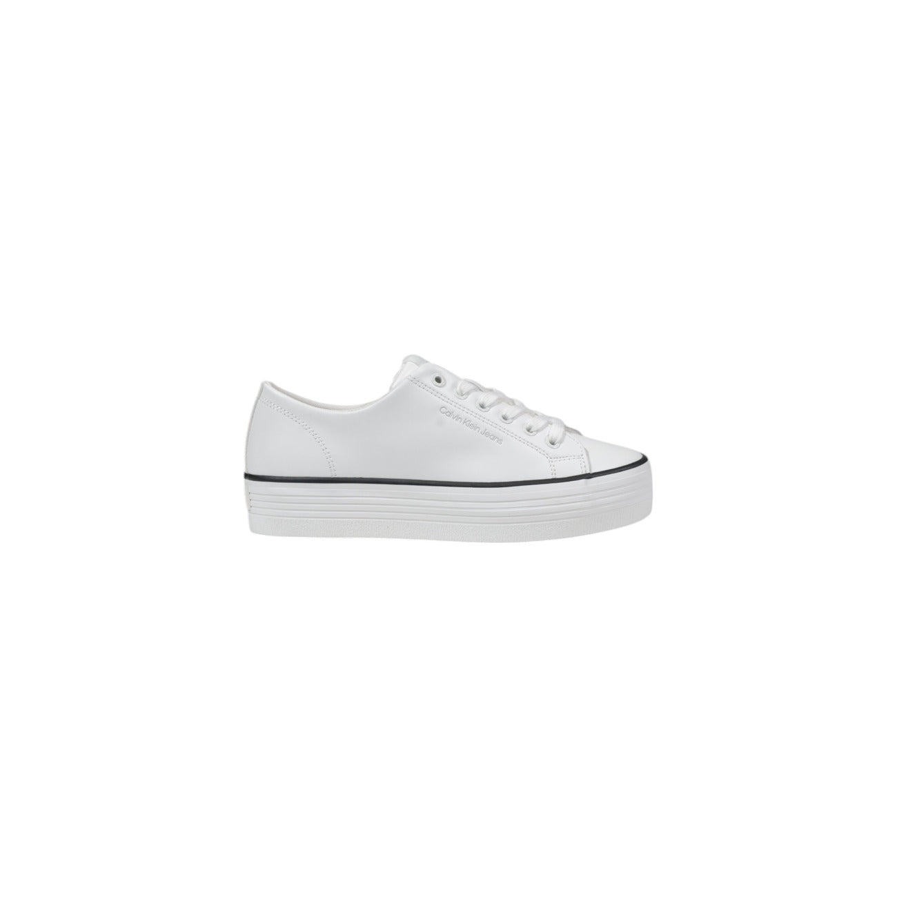 Calvin Klein Jeans Sneakers Dames Wit Leer