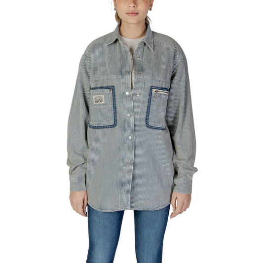 Replay Gestreepte Blouse Dames Blauw