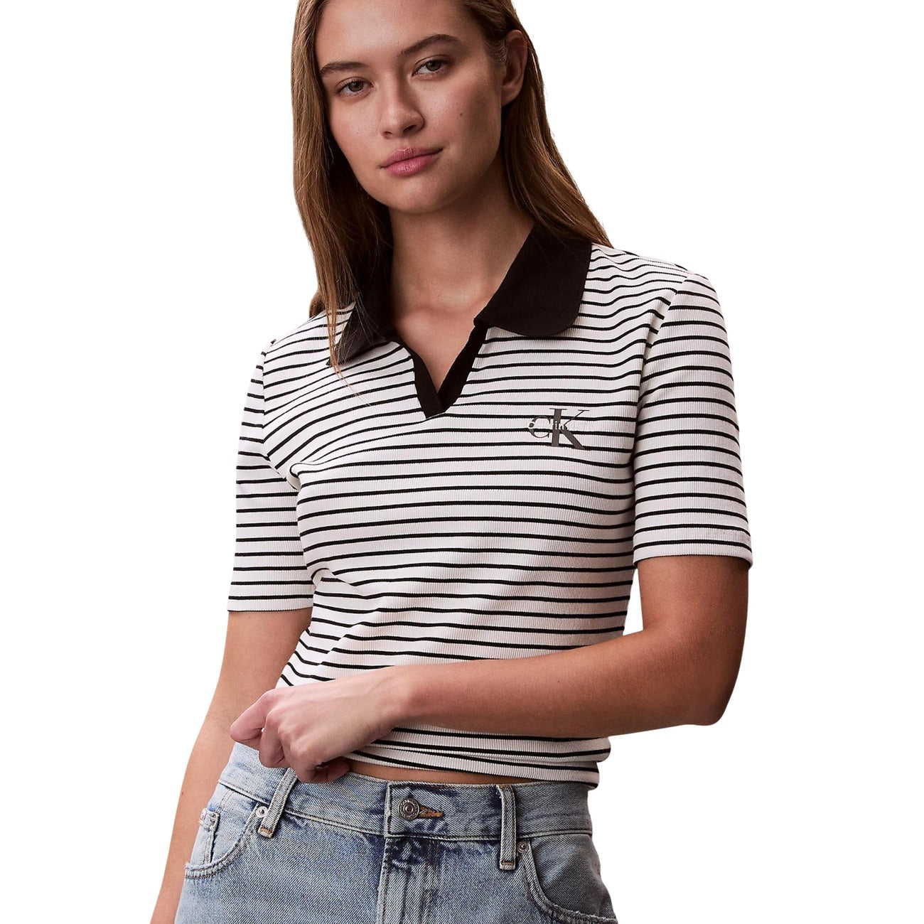 Calvin Klein Jeans Polo Dames Zwart