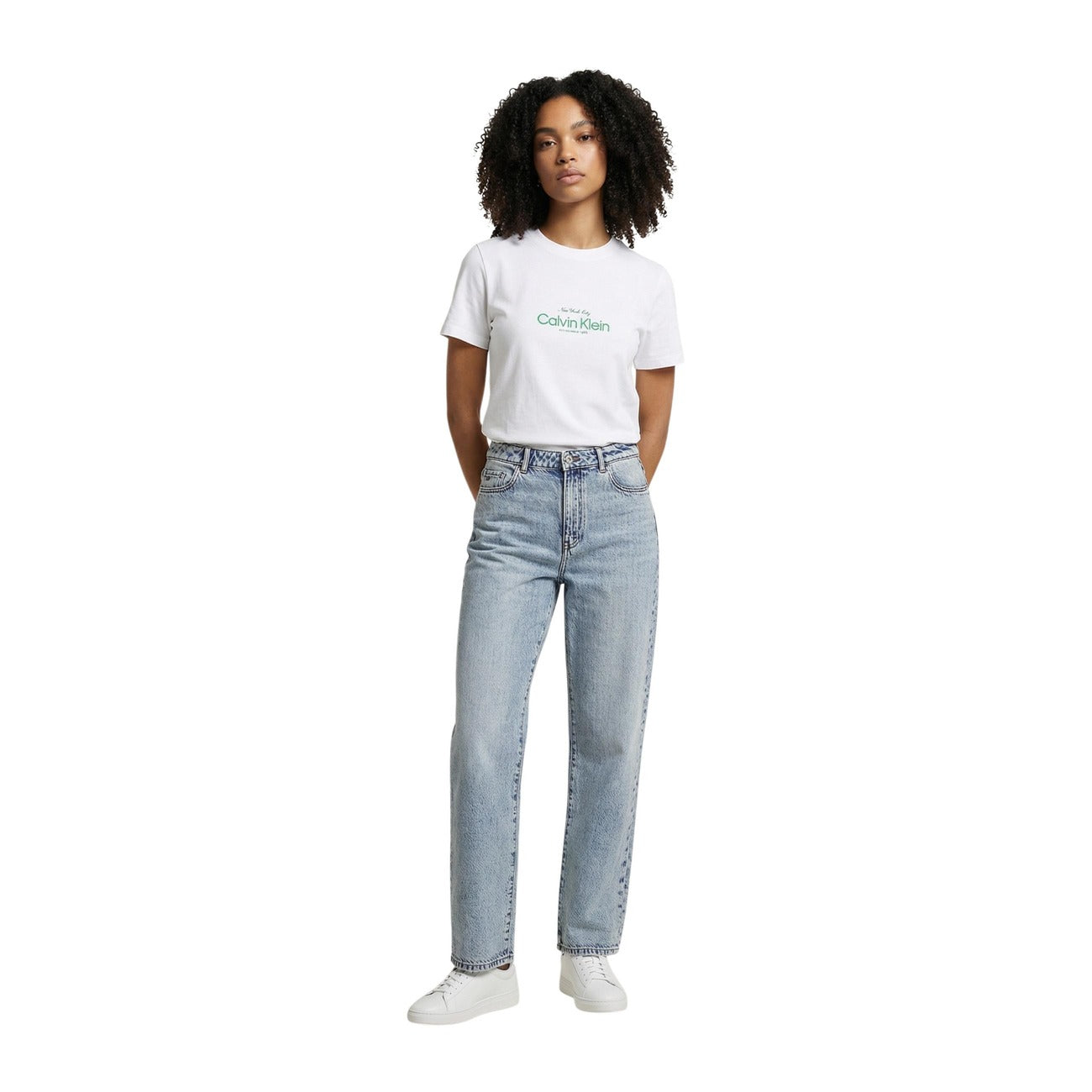 Calvin Klein Jeans T-shirt Dames Wit