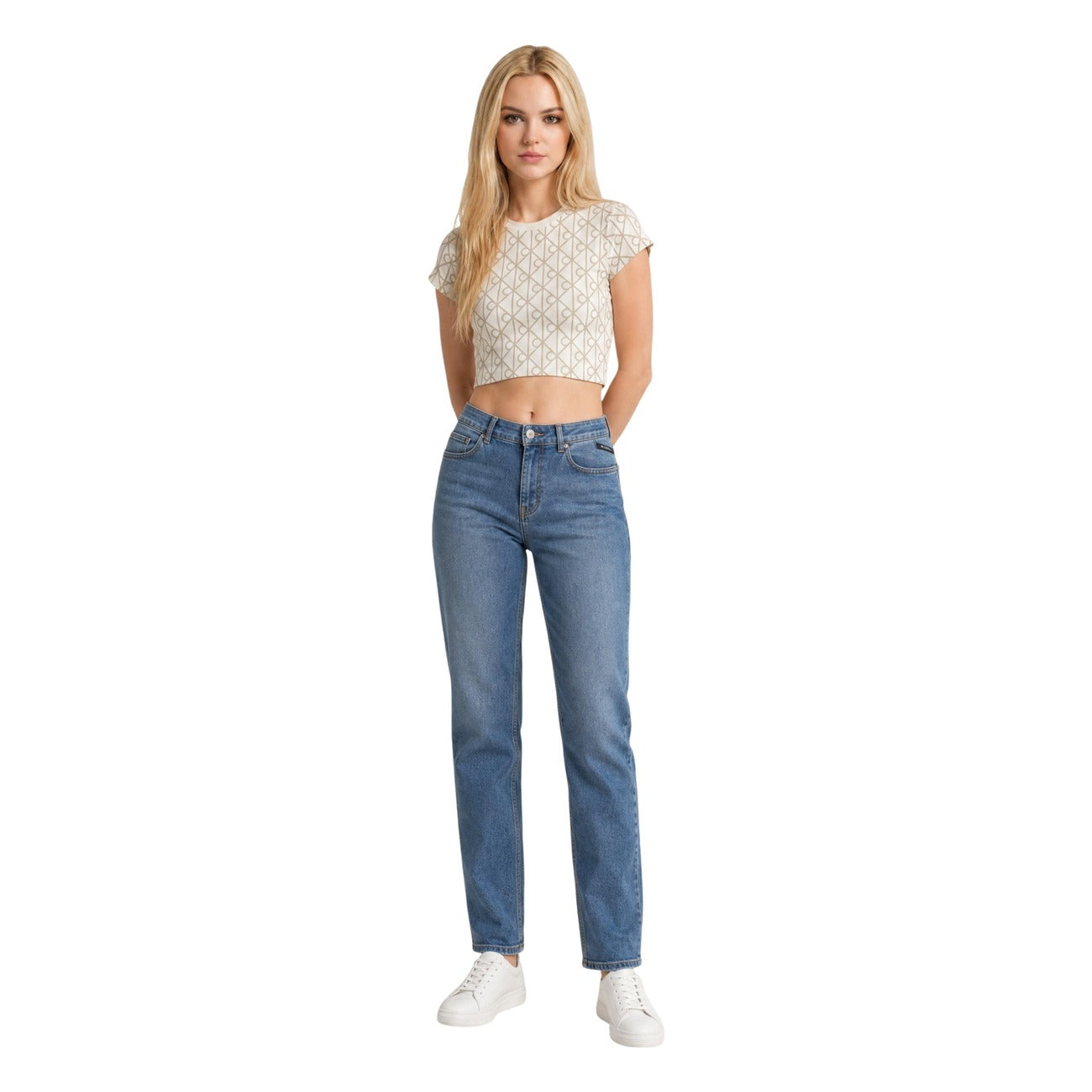 Calvin Klein Jeans T-shirt Dames Wit