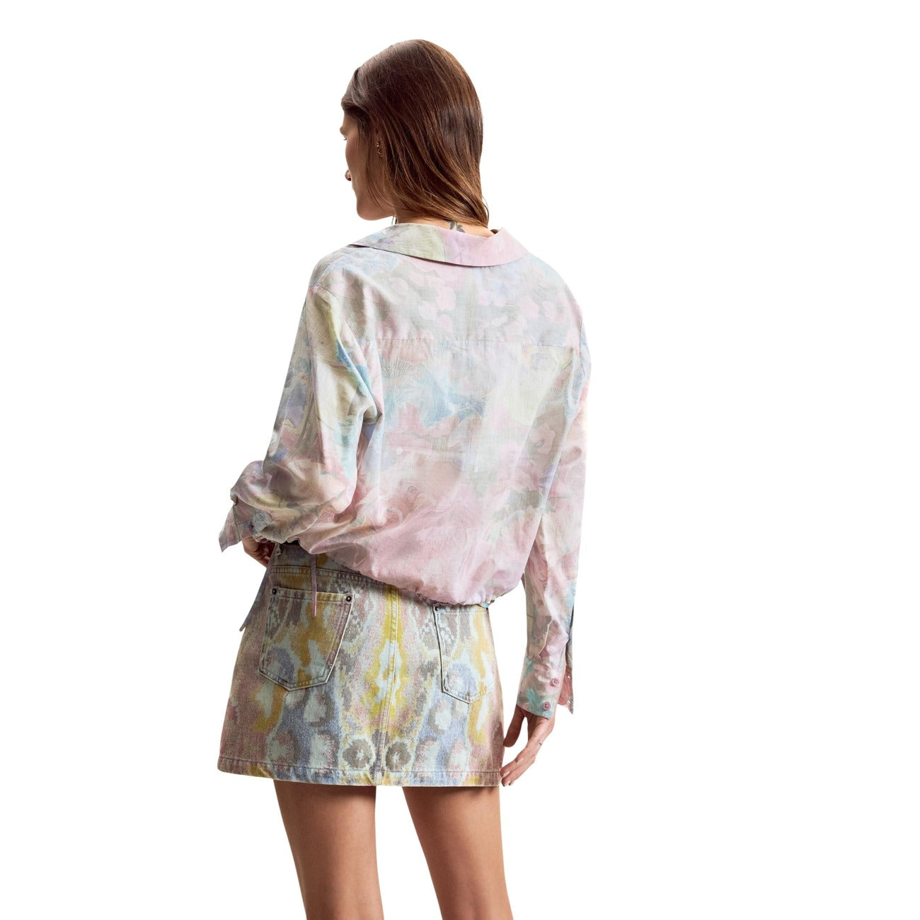 Desigual Bloemen Blouse Dames Roze