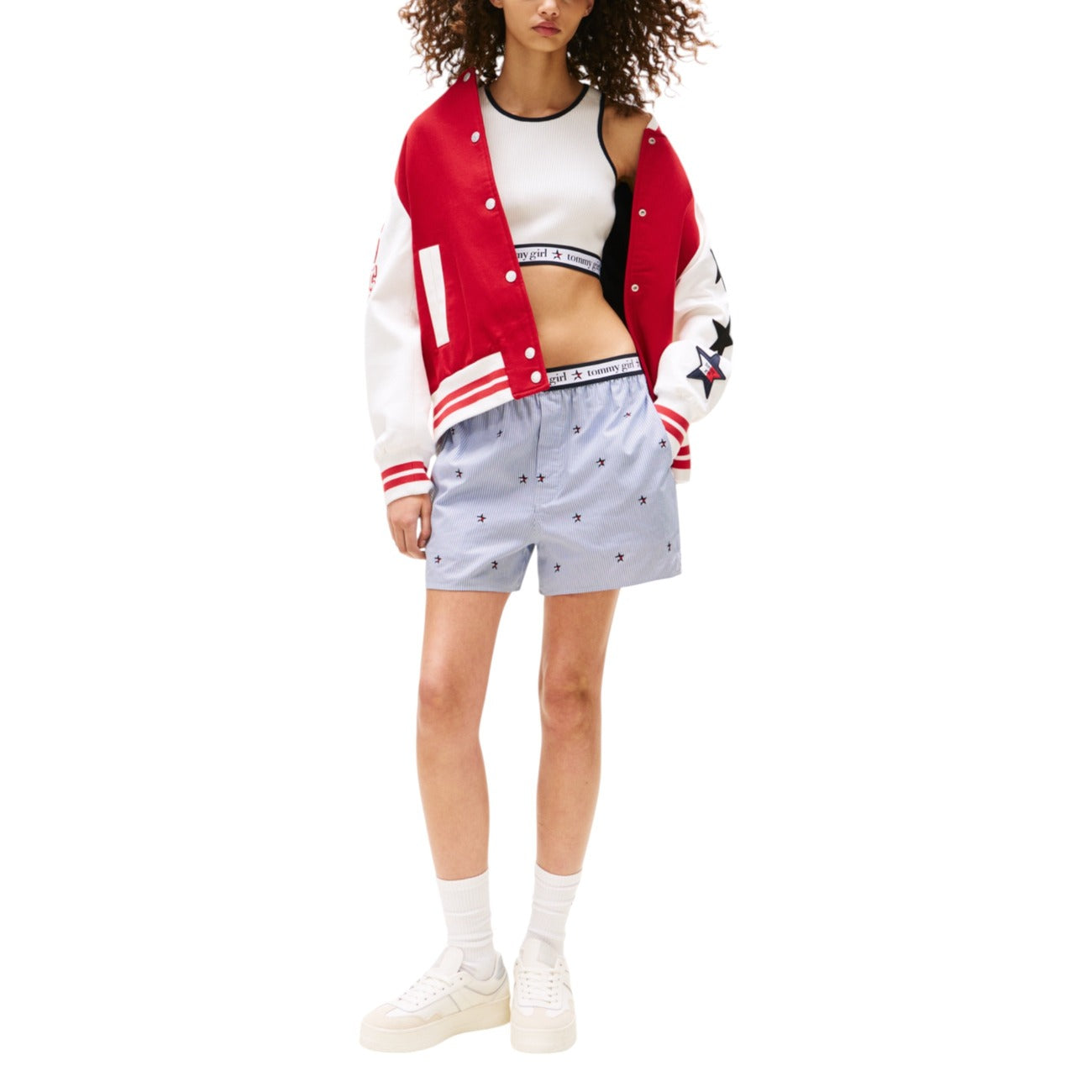 Tommy Hilfiger Jeans Print Top Dames Wit