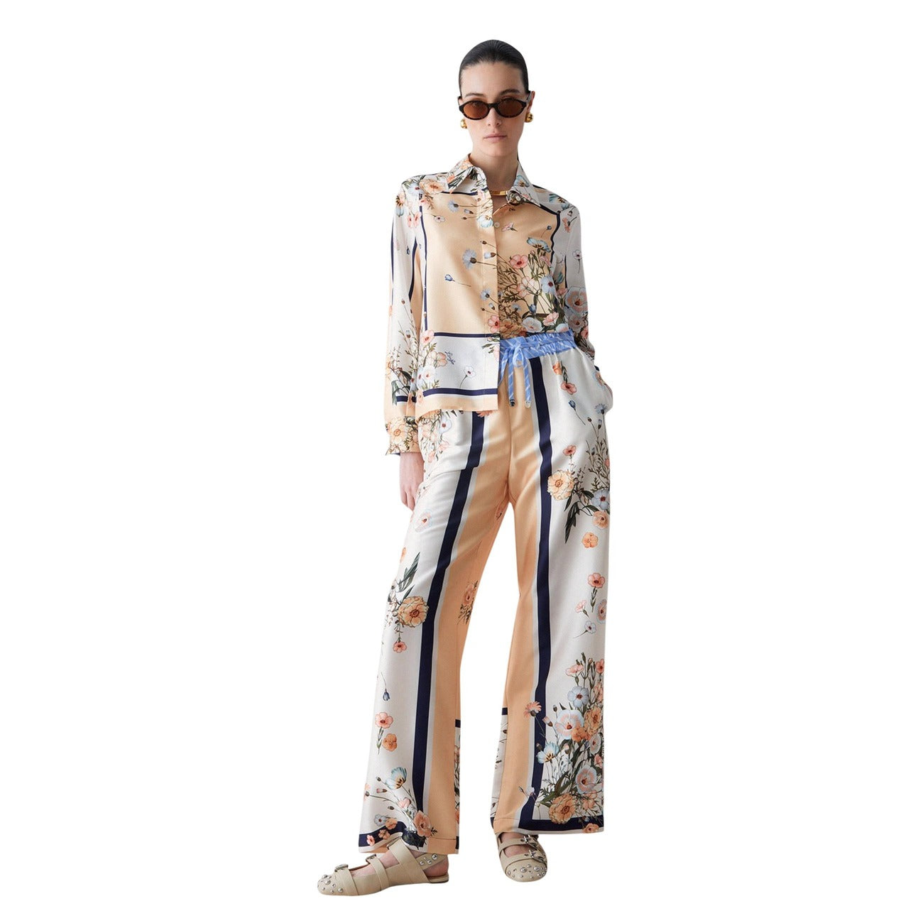 Liu Jo Bloemen Broek Dames Zalmroze