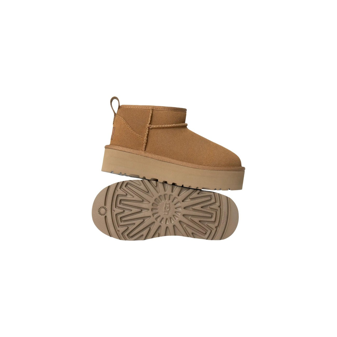 UGG Plateaulaarzen Dames Beige Suède