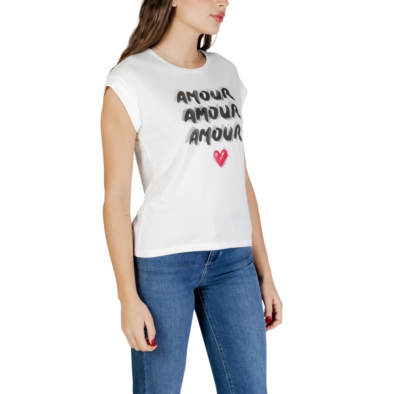 Morgan De Toi T-shirt Dames Wit