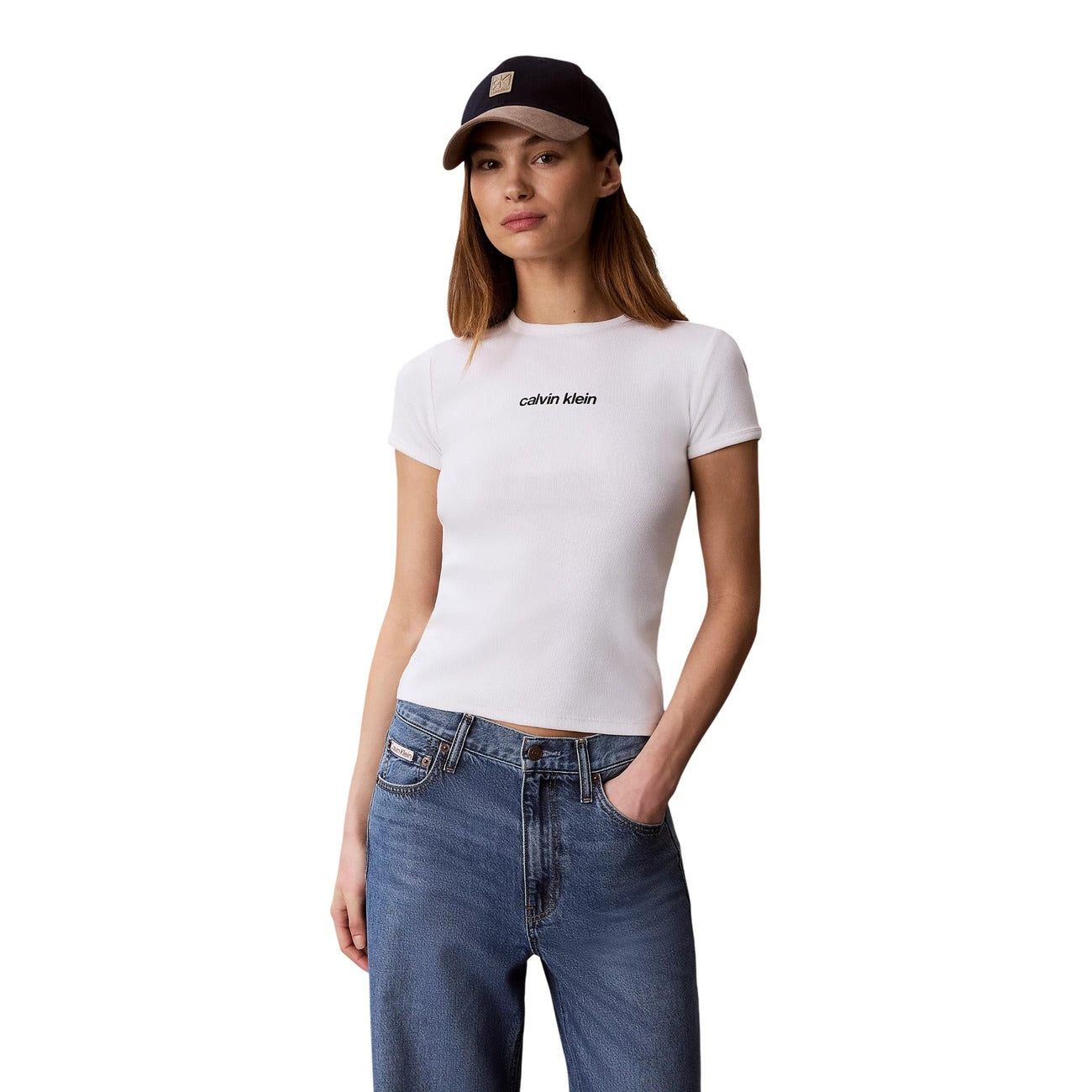 Calvin Klein Jeans T-shirt Dames Wit