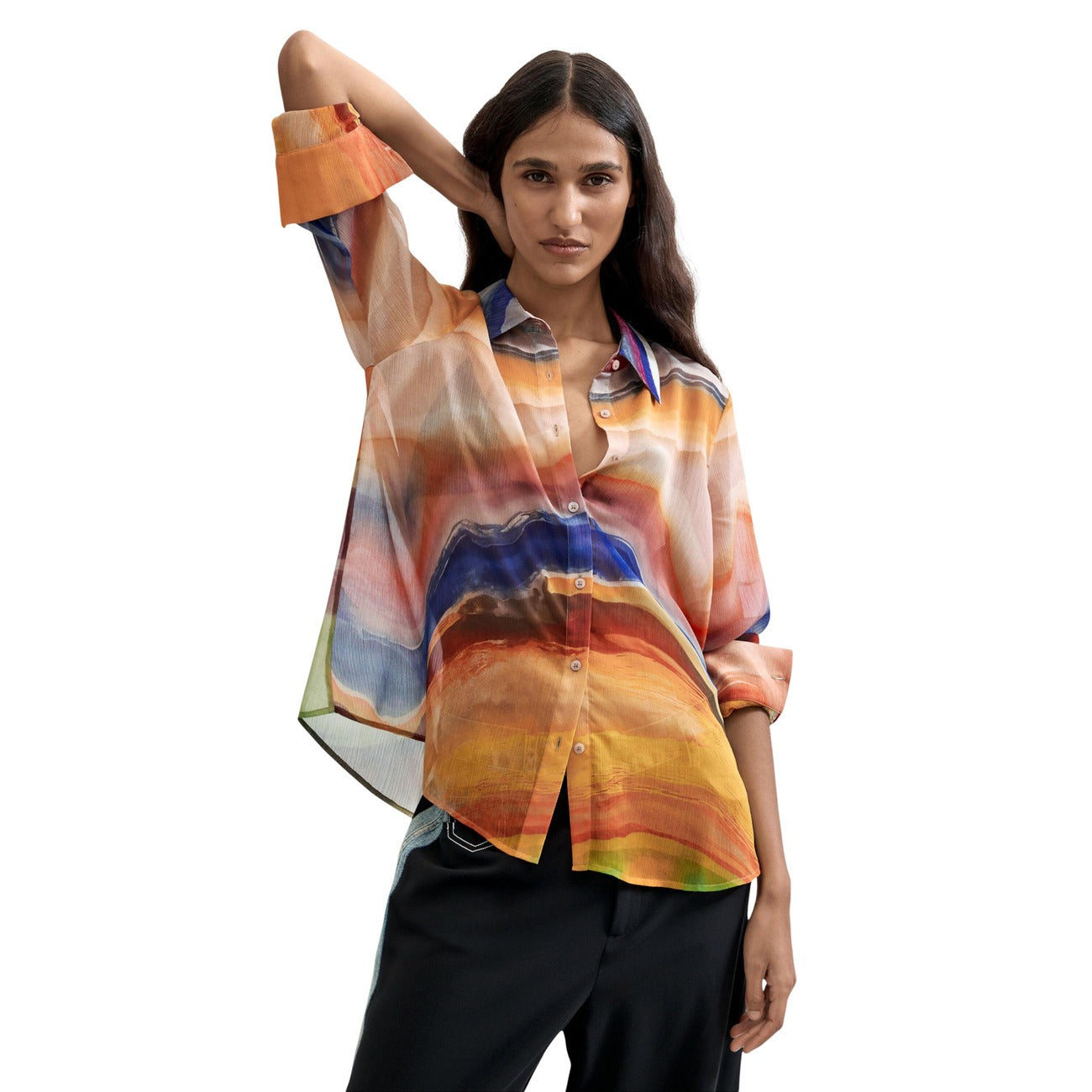 Desigual Bloes Dames Oranje