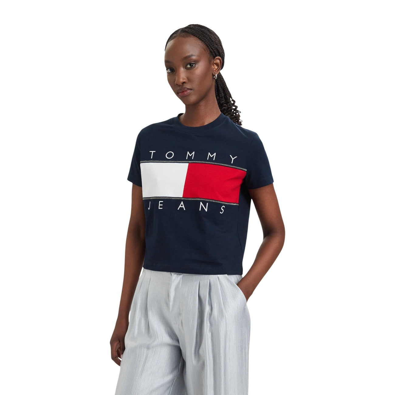 Tommy Hilfiger Jeans T-shirt Dames Blauw