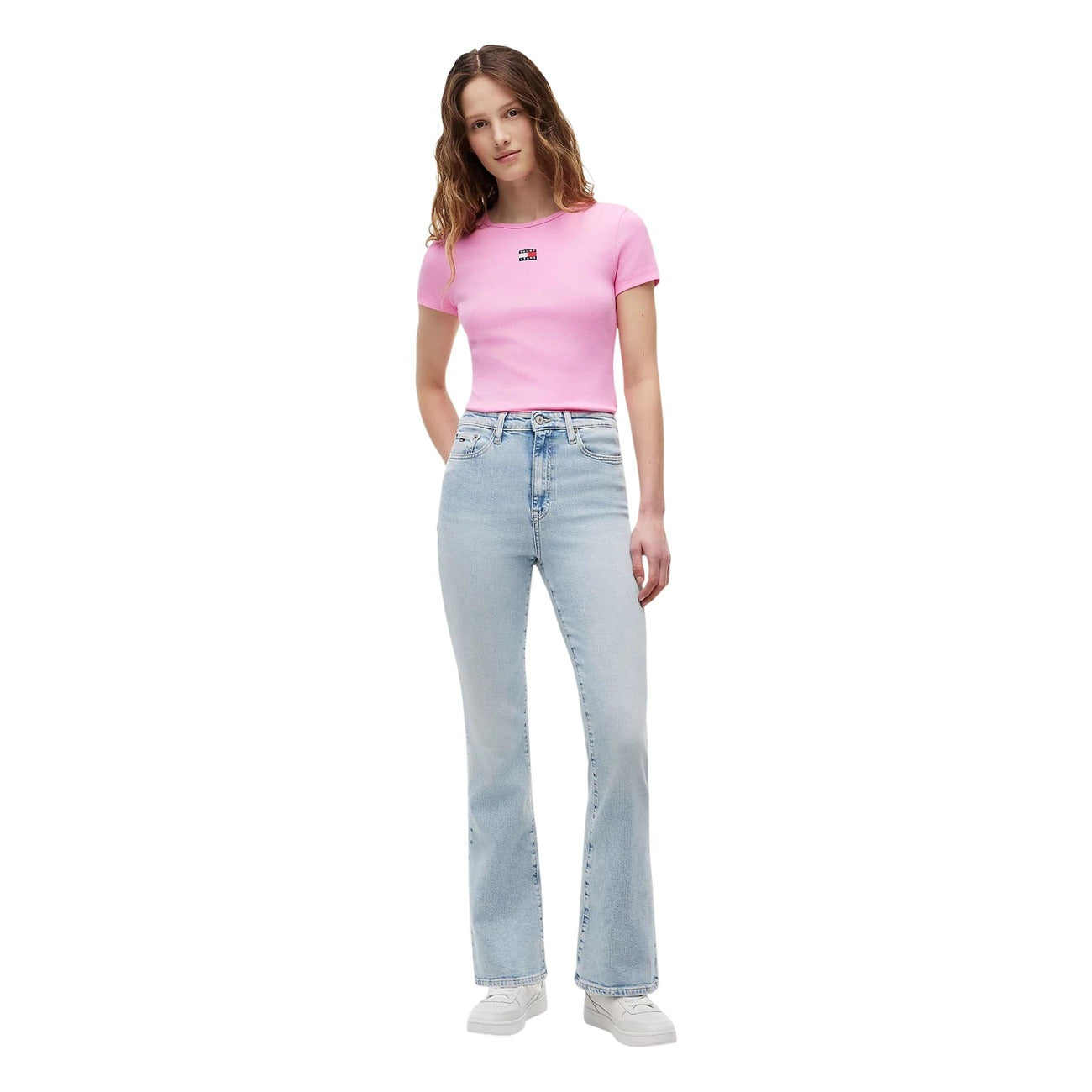 Tommy Hilfiger Jeans T-shirt Dames Roze