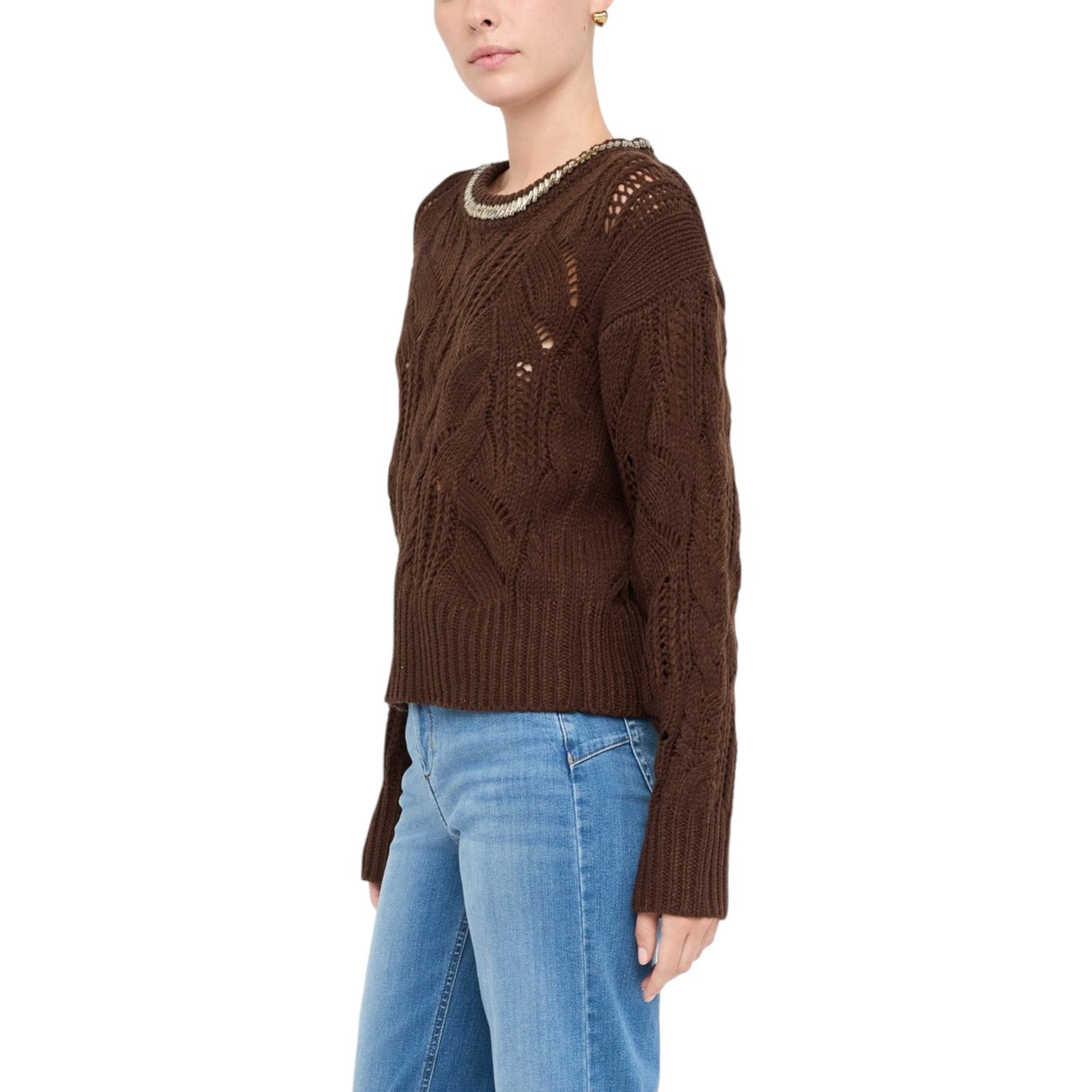 Liu Jo Strass Trui Dames Bruin