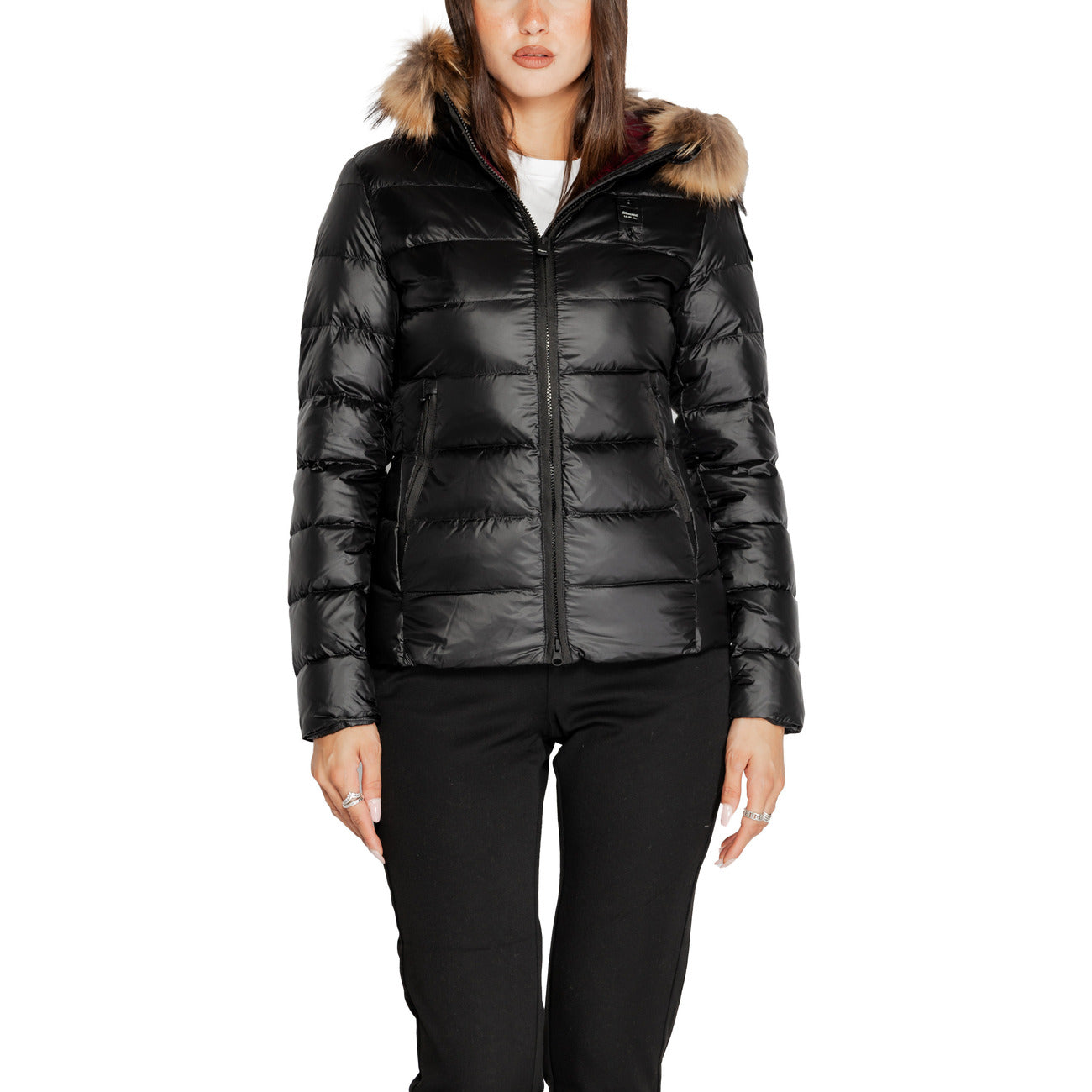 Blauer Windjack Dames Zwart – Capuchon & 100% Polyamide