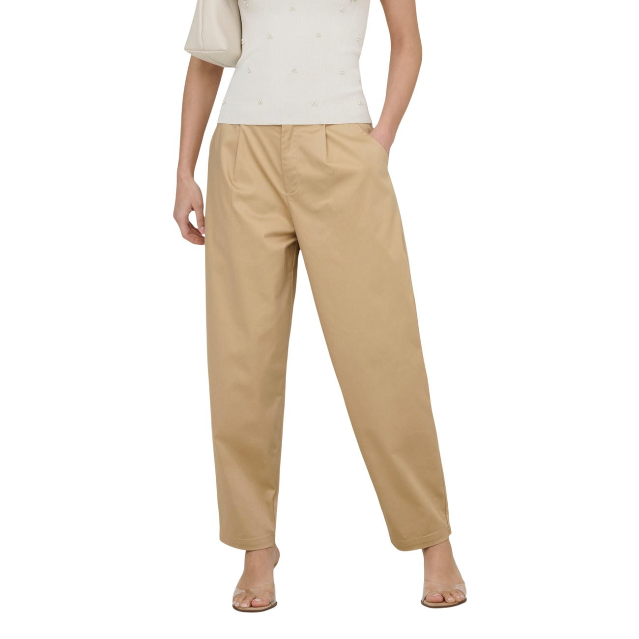 Only Broek Dames Beige