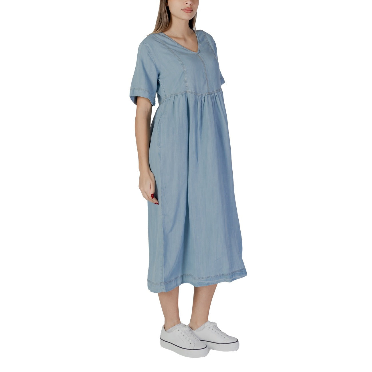 B.young Jurk Dames Lichtblauw