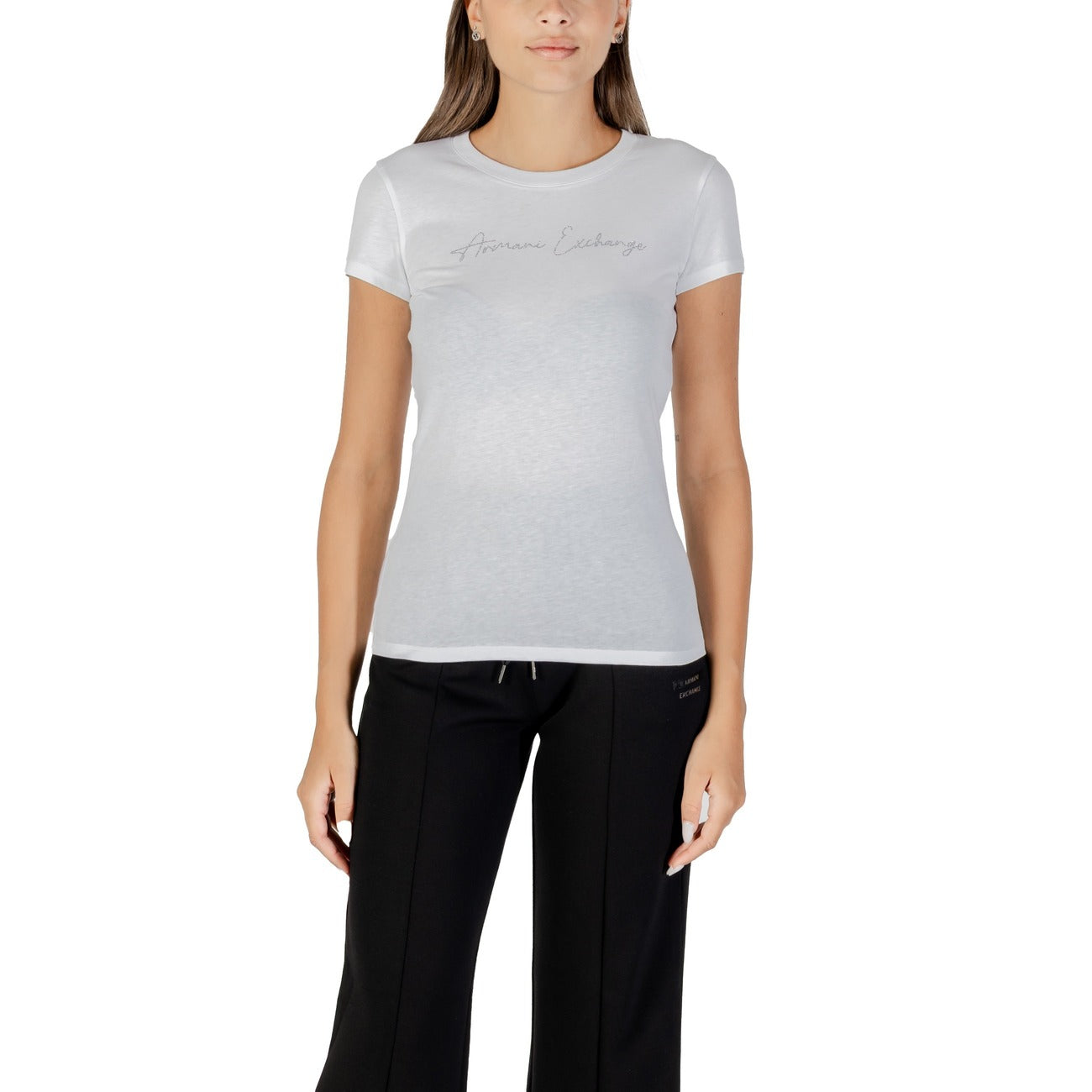 Armani Exchange T-shirt Dames Zwart