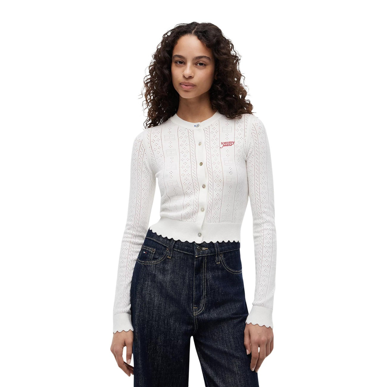 Tommy Hilfiger Jeans Cardigan Dames Wit