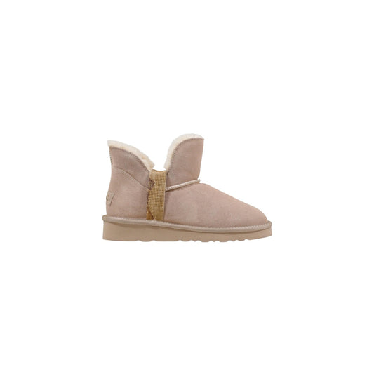 Alviero Martini Prima Classe Enkellaarsjes Dames Beige – 95% Leer