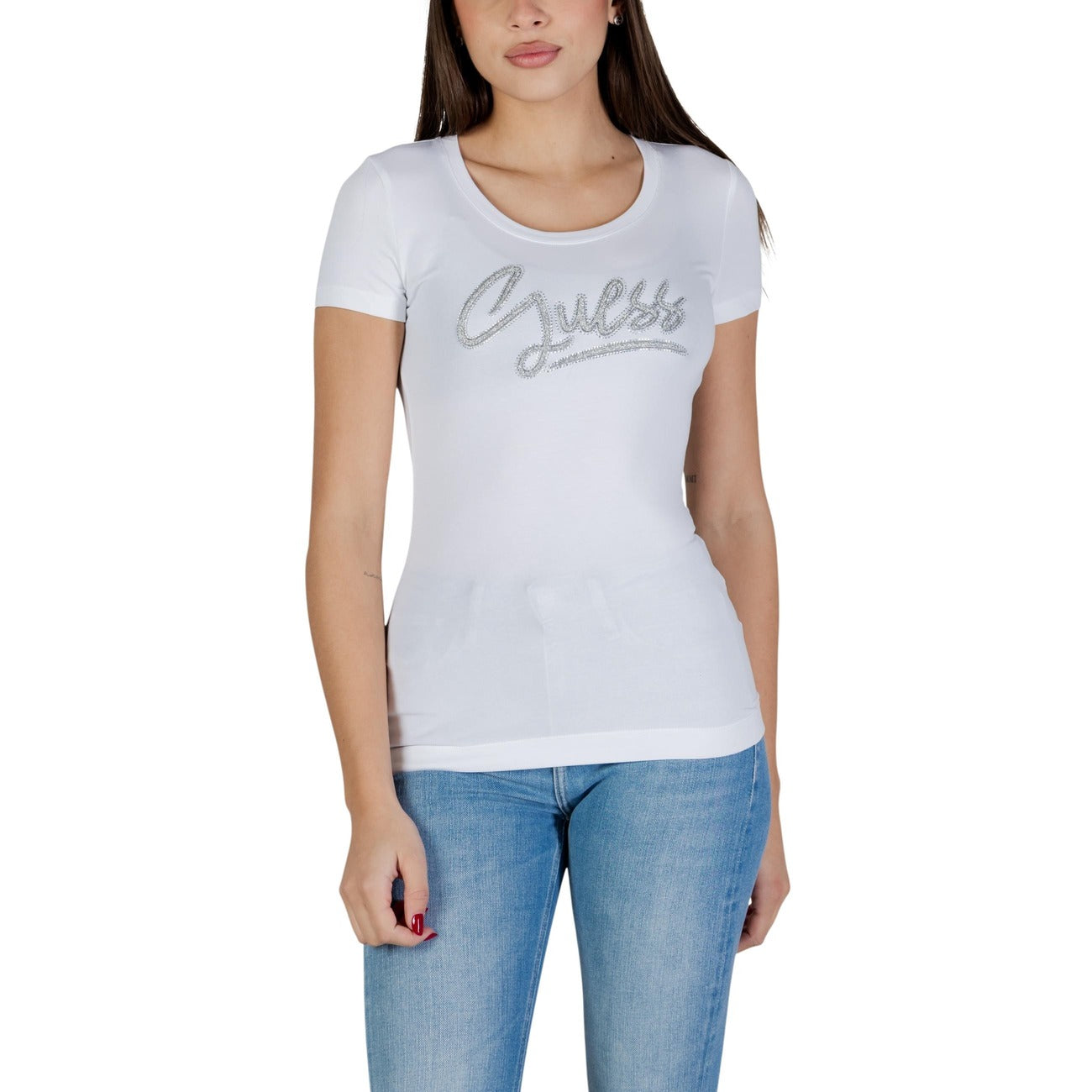 Guess T-shirt Dames Wit