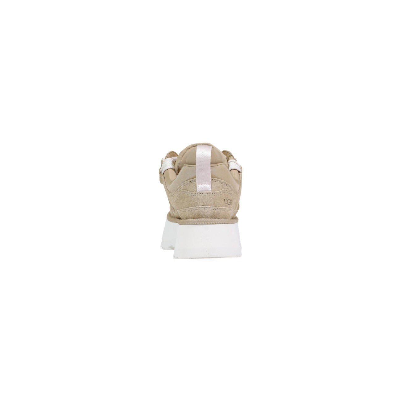 UGG Plateaulaarzen Dames Beige – Leer-Stof Mix