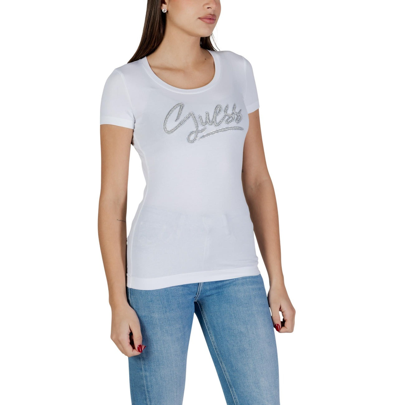 Guess T-shirt Dames Wit