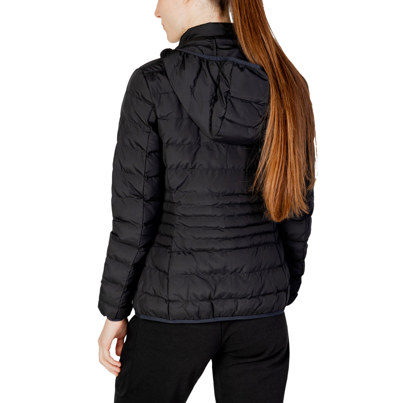 EA7 Emporio Armani Windjack Dames Zwart – Hoge Hals & 100% Polyester