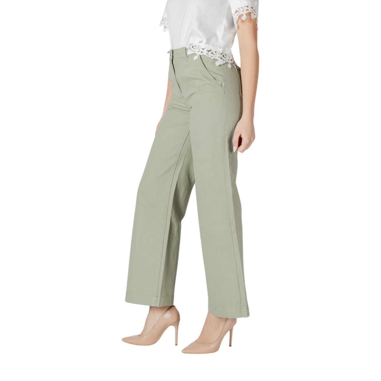 Morgan De Toi Broek Dames Groen