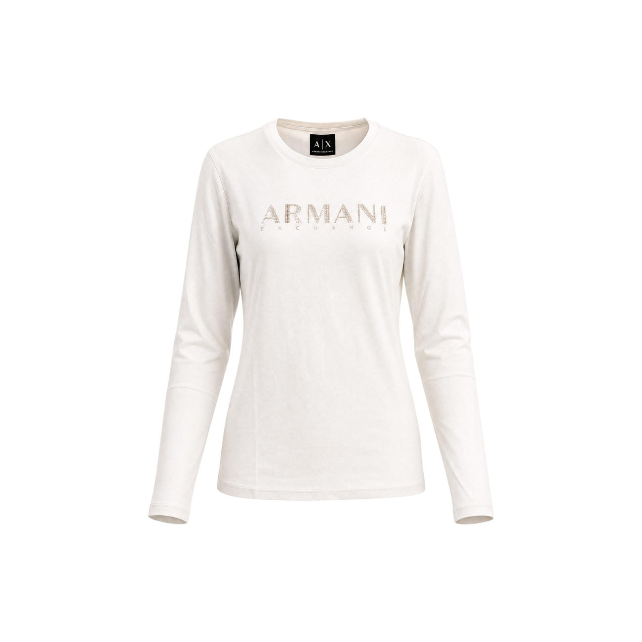 Armani Exchange T-shirt Dames Beige