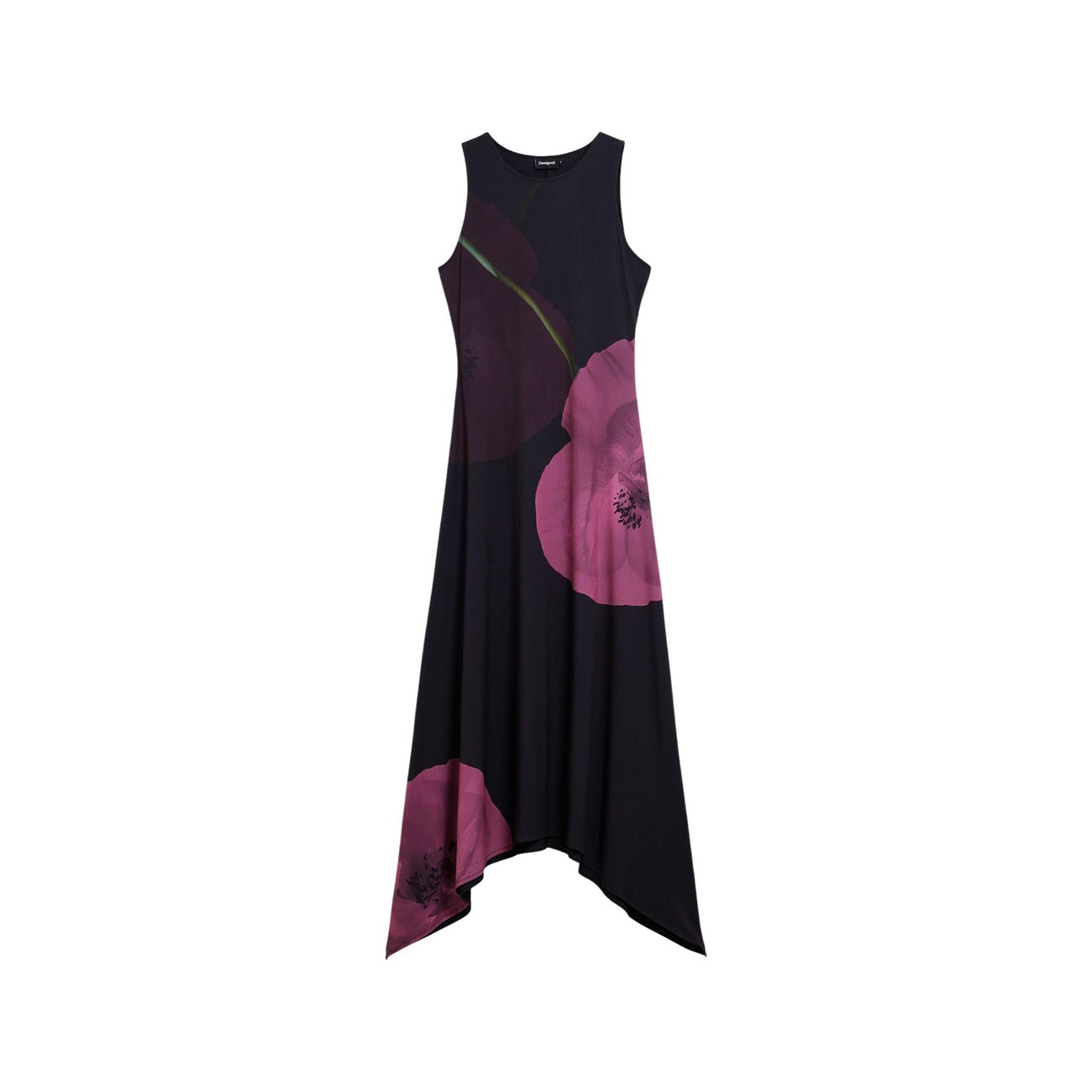 Desigual Mouwloze Bloemenjurk Dames Zwart