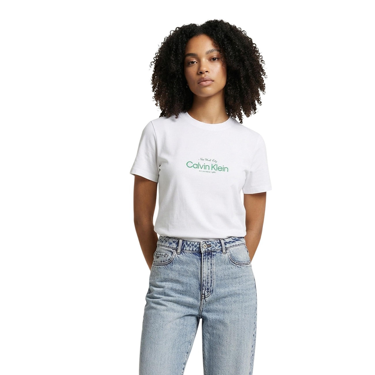 Calvin Klein Jeans T-shirt Dames Wit