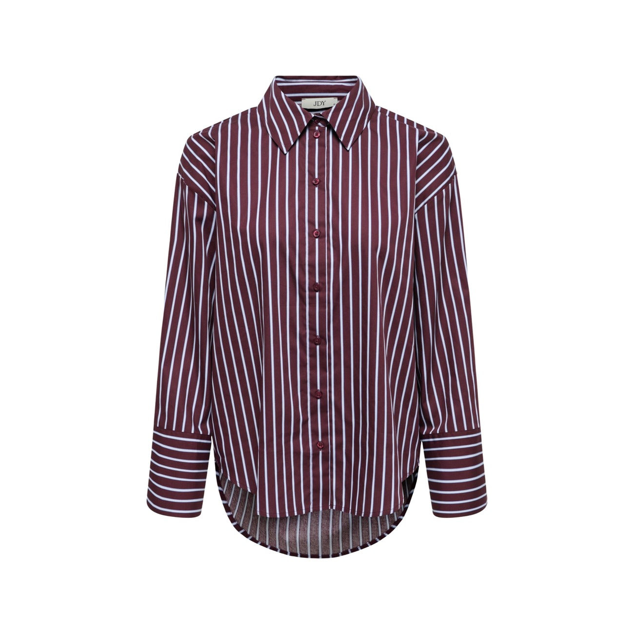 Jacqueline De Yong Shirt Dames Wijnrood Gestreept