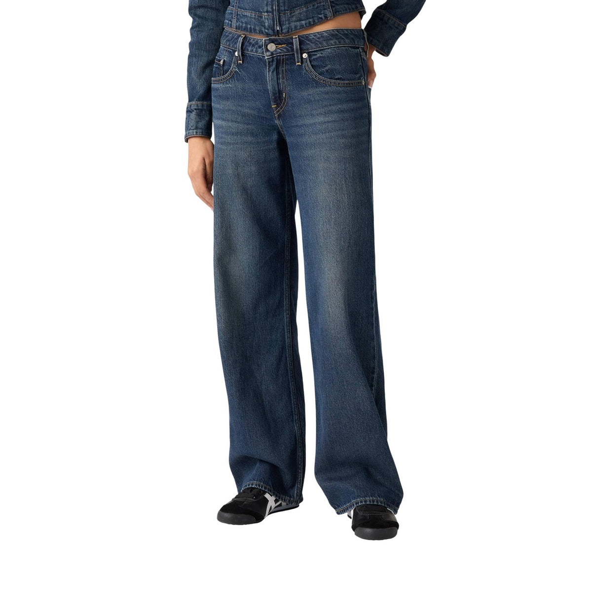 Levi's Gesleten Jeans Dames Blauw