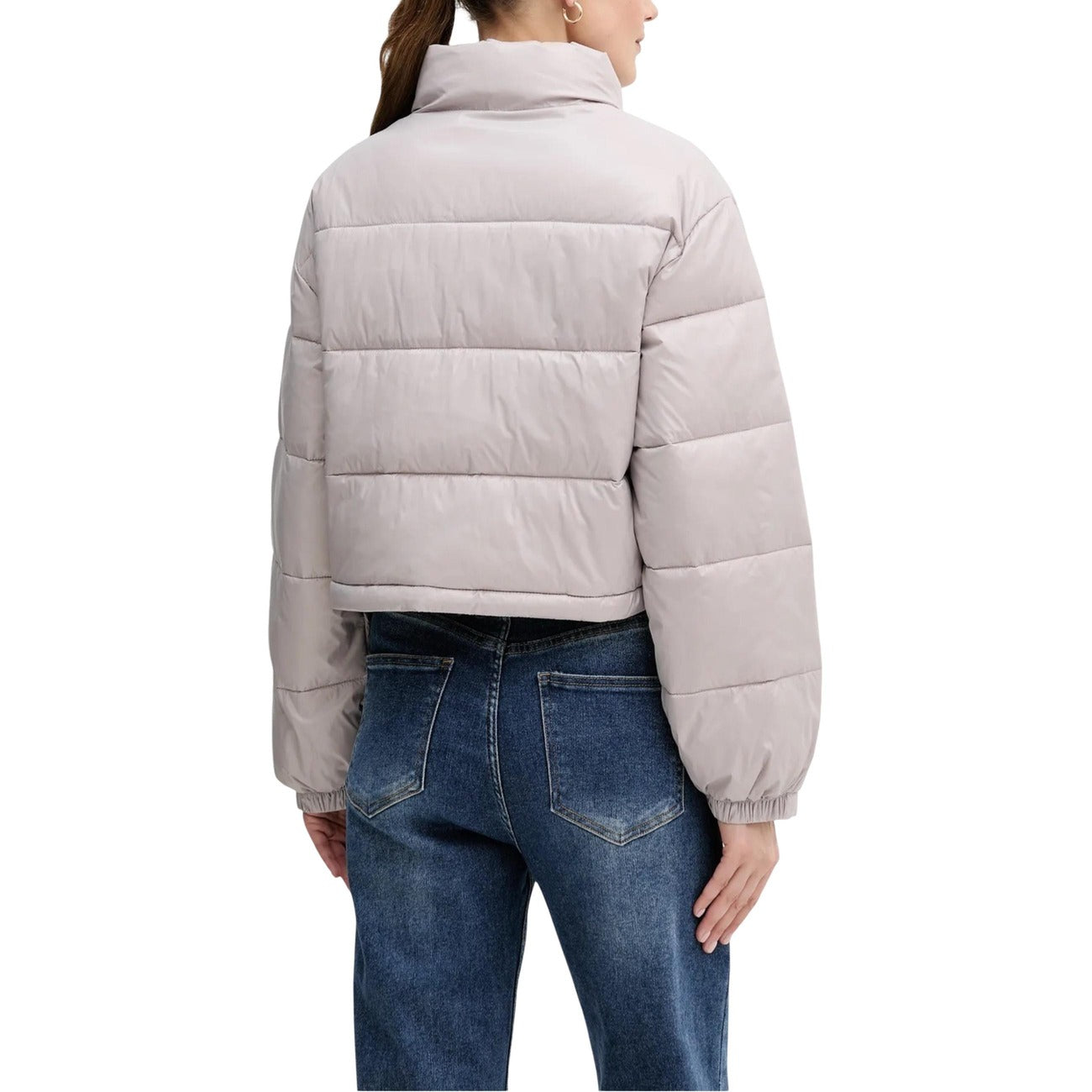 Calvin Klein Jeans Windjack Dames Grijs – Ritssluiting & 100% Polyamide