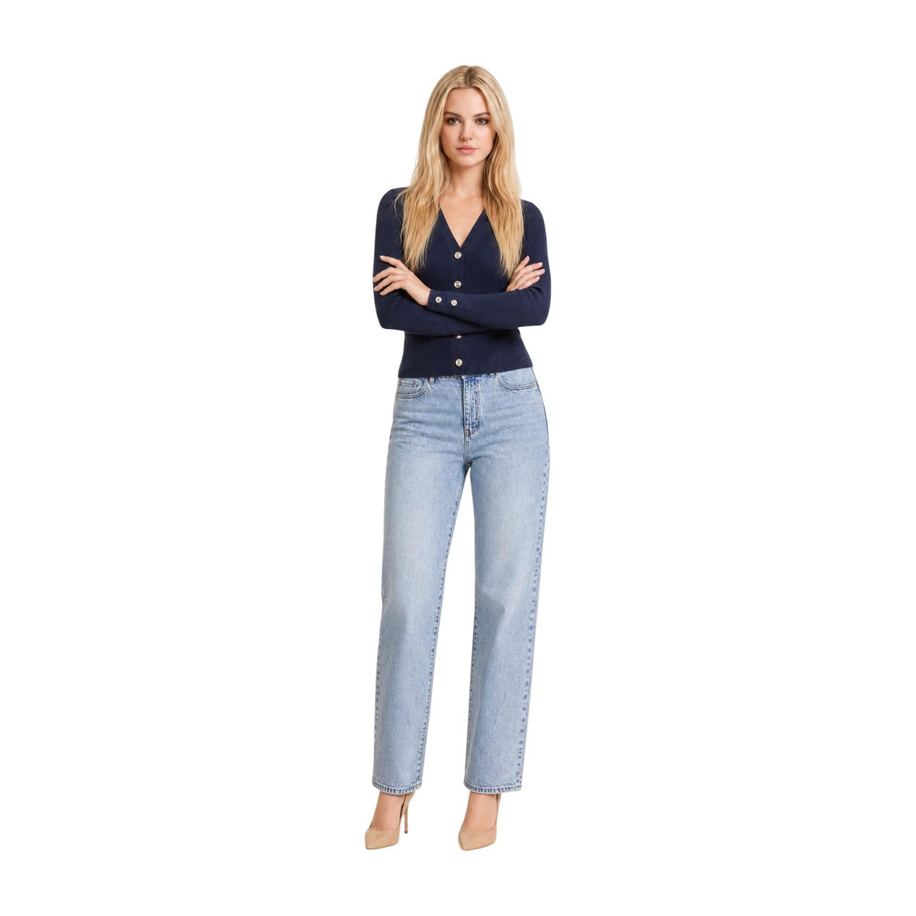 Guess Cardigan Dames Blauw