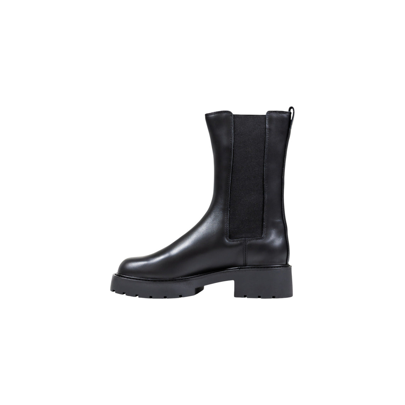 Calvin Klein Jeans Enkellaarsjes Dames Zwart – 100% Leer