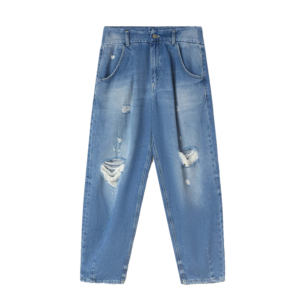 Dondup Gesleten Jeans Dames Blauw