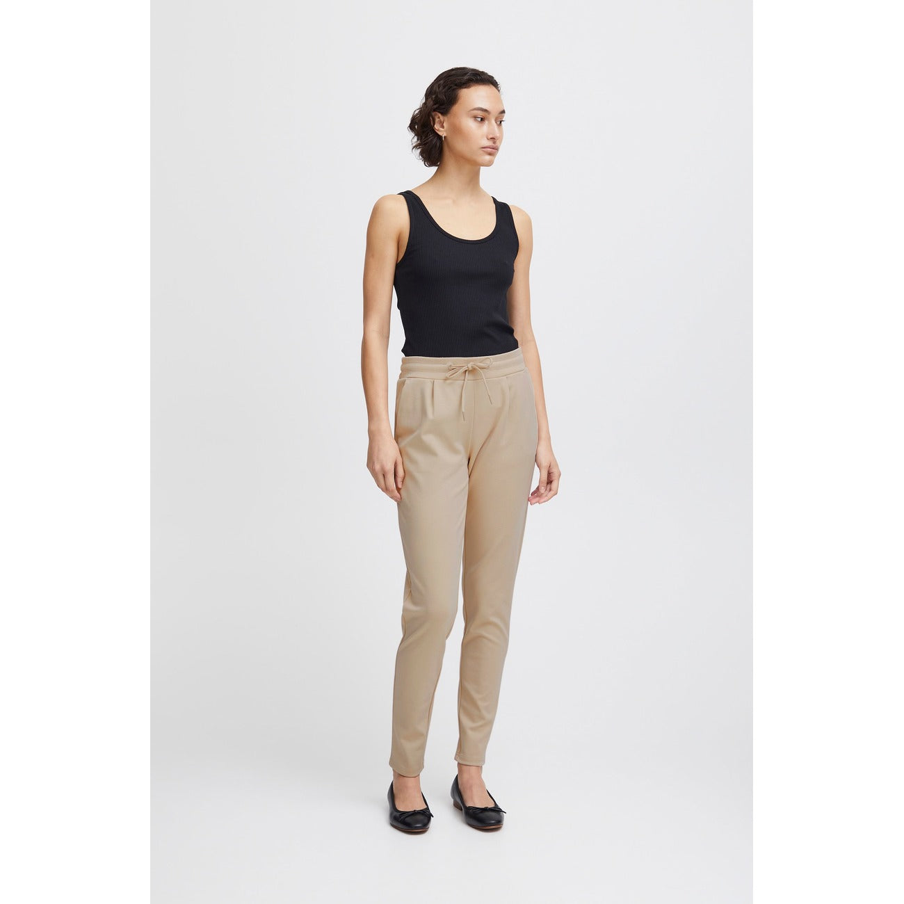 Ichi Broek Dames Beige