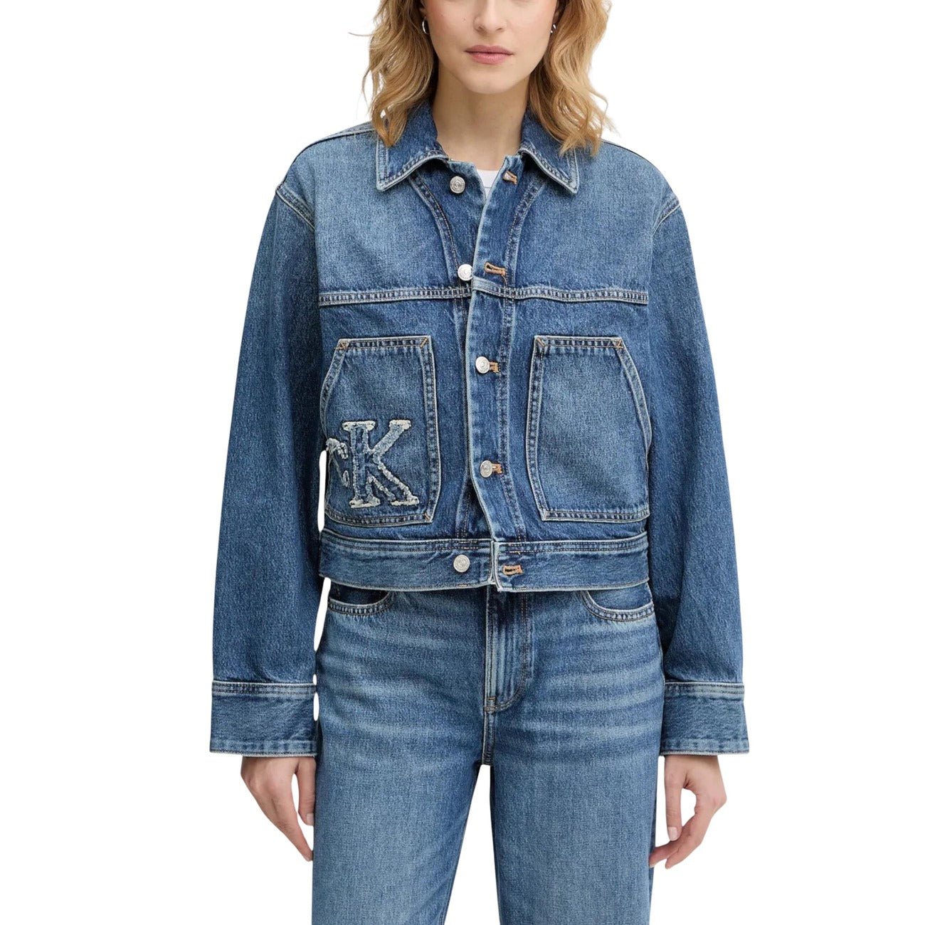 Calvin Klein Jeans Spijkerjack Dames Blauw