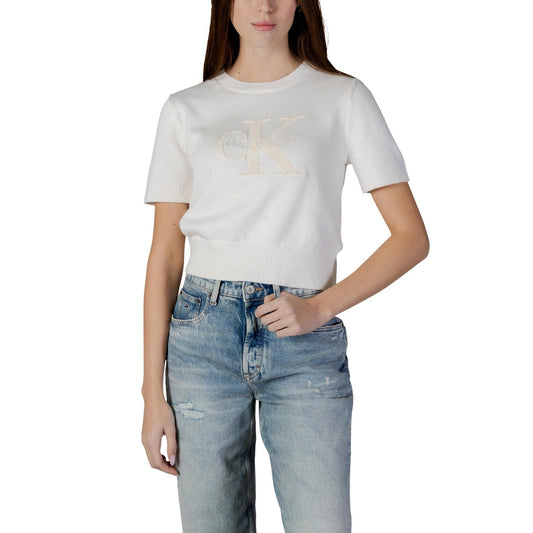 Calvin Klein Jeans Katoenen Top Dames Beige